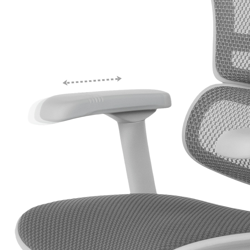 Ергономичен стол Ergohuman Elite 2 дамаска сив-сива рамка